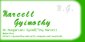 marcell gyimothy business card